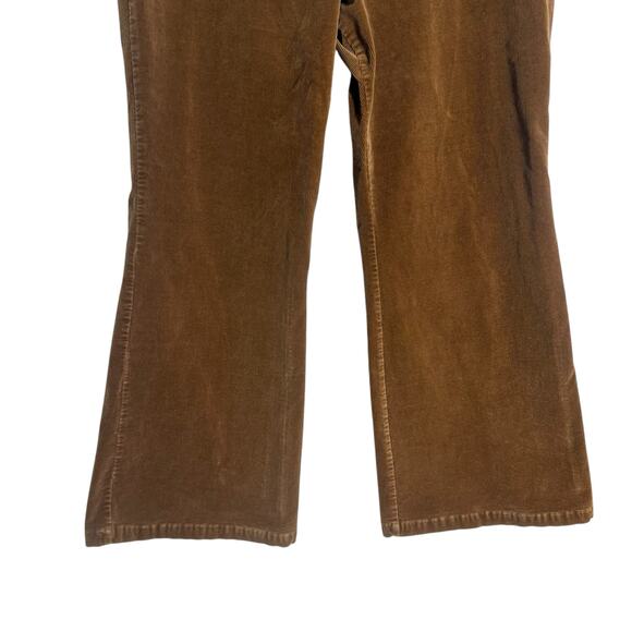Adam Lippes Brown Retro 70s Corduroy Flare Leg High Rise Pants Size 16 - Picture 8 of 13